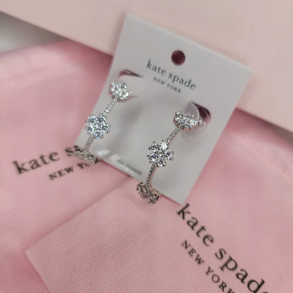 【特価セール】Kate Spade crystal hoopイヤリング Designer Earrings Sale | kate spade outlet